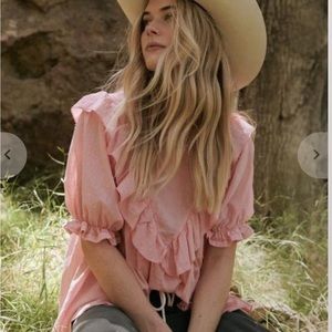 The Great. The Ruffle Triangle Top in Tulip